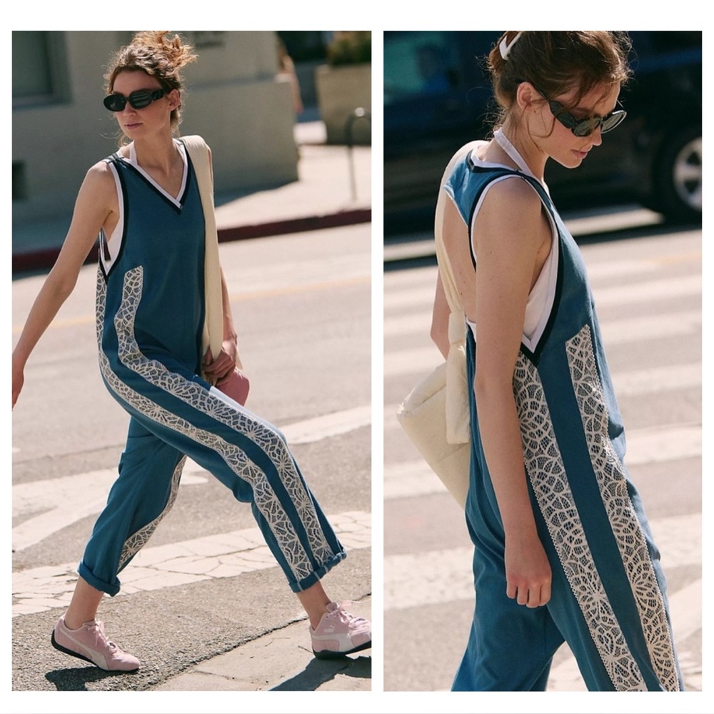 Free People Movement Day Tip Onesie Jumpsuit